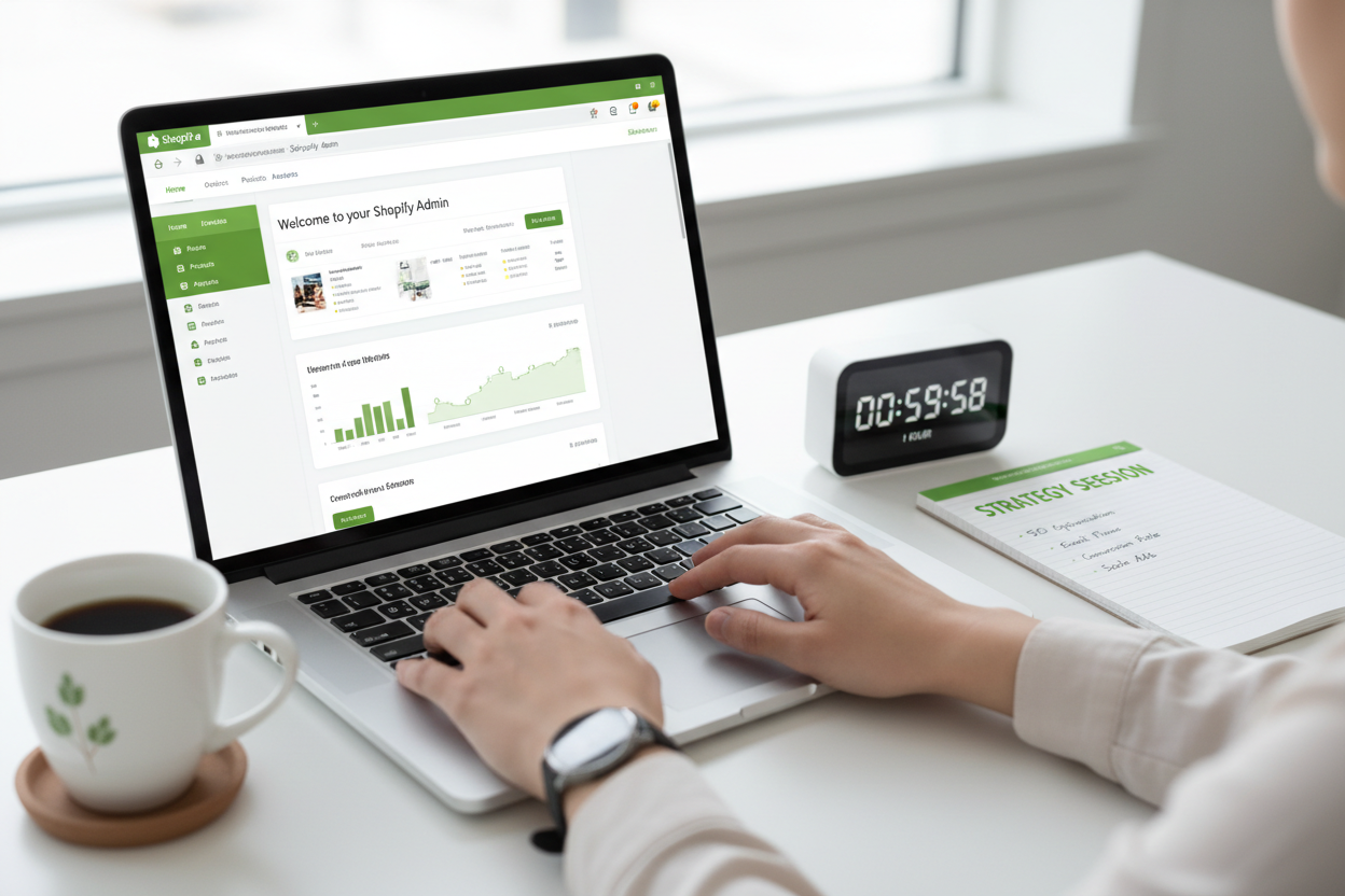 give me a suitable image of 1 hour's Shopify expert services